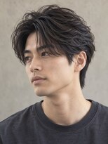 メンズチャチャブランアミー(MEN's chachaBlanc Amie)&nbsp;フェザーパーマ×流れるリバースバング