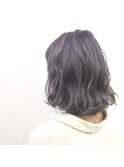 外国人風パープルグレージュ イルミナカラー ラウレア新福島