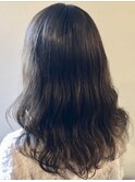 甘ウェーブでスイートロングスタイル