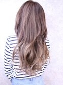 福山市美容室人気Caaryハイライトバレイヤージュグラデーション