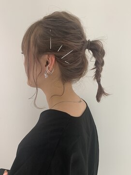 レイズ 立川(RAYS) 【RAYS/スギヤマ】ピンクベージュ×カジュアルポニー