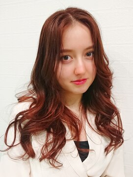 ドライブアンドビジョン 池袋(Drive&Vision) 似合わせカットイメチェンレッドブラウンハッシュカット[池袋]