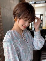 30代40代50代◎大人ナチュラルレイヤーショートボブ　表参道