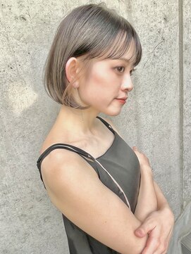 プランツヘアー インナーカラー×大人ボブ  福岡美容室