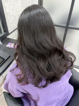 アンド(ANDO) 【本町】ダークモーブピンク 髪質改善  艶 インナーカラー 韓国