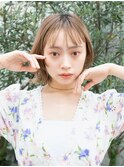 【Lei hair &relax】ショートボブグレージュ　チョコレート