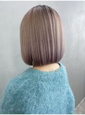 ベージュカラーボブ_大人ガーリーチョコレート_ba440481