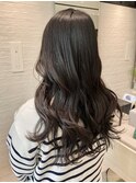 艶々トリートメント巻き髪アレンジロング前髪カット