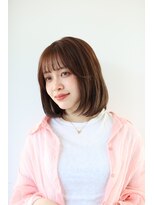 ガリカ 蔵前(Gallica)&nbsp;<土屋結良>ナチュラルな内巻きボブ/薄めバングに顔周りレイヤー