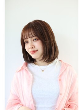 ガリカ 蔵前(Gallica) <土屋結良>ナチュラルな内巻きボブ/薄めバングに顔周りレイヤー