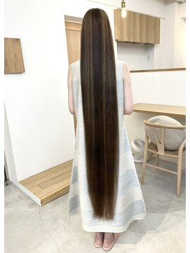 ヒビト 恵比寿 渋谷(HIBITO.) 髪質改善カラー アッシュベージュ ストレートヘア 縮毛矯正