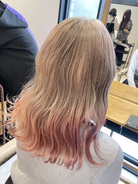 ラビスモア(Lovis moa) 切りっぱなしボブ/ピンクブラウン/エアリーロング/美髪のススメ