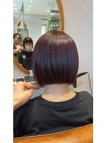 クルニエ(crenier)&nbsp;カシスカラー/ぱっつんボブ