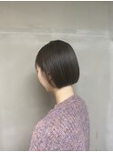 ▽ミニボブ×グレージュ