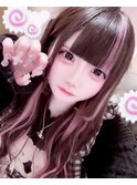 エクステ60枚でピンクインナー×メッシュ＋長さ出し/地雷系/量産