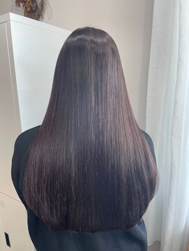 マル 日立(maru.) ラベンダーグレージュ　透明感カラー　ツヤ髪