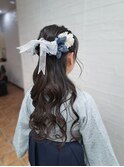 卒業式ヘア/ヘアアレンジ/ハーフアップ/成人式/卒業式