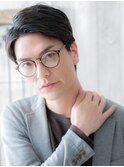 アップバングアースカラー大人メンズショートj仙台