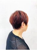 暖色系カラー&ショートカット