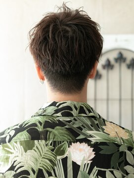 グルーミングサロン バーバー キャッスル 北浦和西口(Grooming salon Barber Castle) 20代30代ダークアッシュくせ毛風ニュアンスパーマショートH