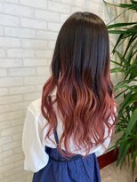 ビスイル 秋葉原店(Vis ill) 大人可愛いピンクベージュチェリーピンクグラデーション