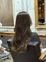 美容室カードル 新小岩店(Cadre)&nbsp;透明感カラー/オリーブベージュカラー/コテまき仕上げ/新小岩