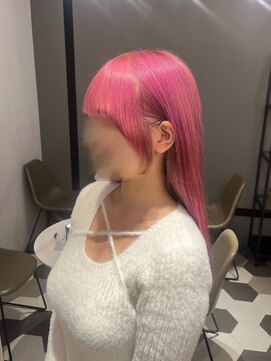 ロロネー 天満(Lolonois) 【Lolonois天満】サイドバング×ピンクカラー（御輿天使羽）