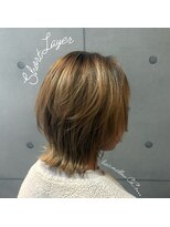 ヘアメロウ ココ(hair mellow CoCo...)&nbsp;ハッシュカット×ミルクティーベージュ