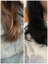 カールム(carlm) レイヤー/ハッシュカット/ダークカラー/暗髪/髪質改善/今泉