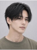 Haleニュアンスパーマリバースセンターパートフェザーパーマ原宿