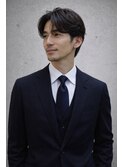 [30代.40代ビジネスマンに］センターパート/毛流れパーマ/銀座駅
