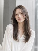 グレージュカラー☆髪質改善艶カラー☆ロングレイヤー