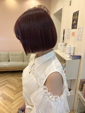 シュガー ヘアアンドネイル 仙台(SUGAR) 【ブリーチなしダブルカラー】チェリーレッド♪
