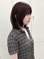 ローウェ 渋谷(Louwe)&nbsp;ピンクブラウン × ハッシュカット【 ayana 】