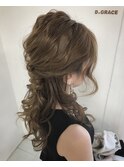 ブライダルハーフルーズアップ☆