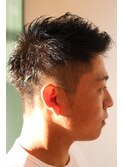 ツーブロックショート