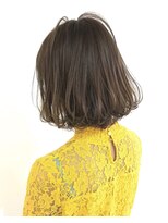 ネス(ness)&nbsp;[RIMMA] 馬場俊幸:シースルーボブ/マットグレージュ