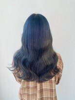 ピークスヘア(peaks hair) 韓国風ツヤツヤネイビー