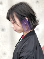 モップアップ ゾイトロープ(Mop up zoe trope)&nbsp;インナーカラー　パープル　ボブ