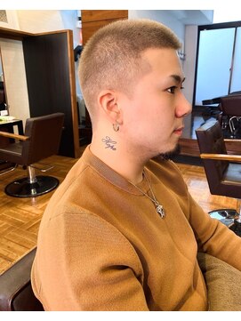 アイリーヘアデザイン(IRIE HAIR DESIGN) 【IRIE HAIR赤坂】オシャレボウズ×ハイトーン×グレーベージュ