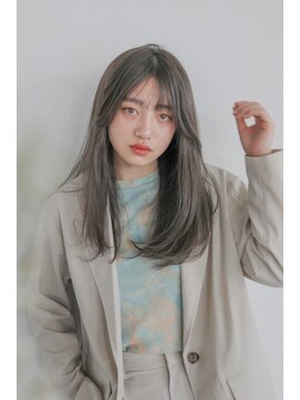 ヘアー アイス 御器所本店(HAIR ICI) 透け感たっぷりオリーブグレージュ