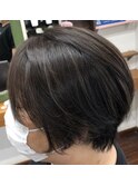 バッサリショート&ハイライトカラー