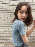 寝癖風ロングボブ