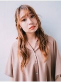 ガーリーロングレイヤースタイル