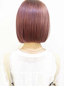 モリオ フロム ロンドン 成増店 【morio成増/玉井】ボブ ブリーチ ピンク