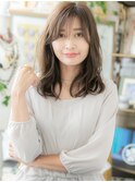 ■斜めバンググレイアッシュくびれヘア201★戸頭20代30代40代