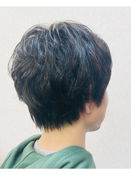 黄ぐまくん美容室 メンズランダムパーマ