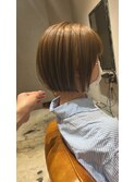 ミニボブ/くすんだベージュ
