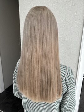 アジールヘア 所沢プロペ通り店(agir hair) ハイトーンブロンズミルクティー所沢ブリーチ2回