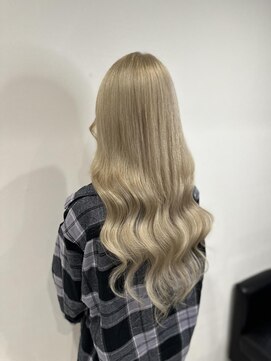 フロレゾンヘアデザインエクステ(floraison hair design exte) ハイトーン× プルエクステ